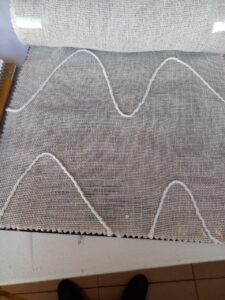 Cutting gorgeous fabric for scatters