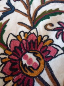 Chain stitch from India.